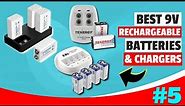 Best 9 Volt Rechargeable Batteries & Chargers Of 2023🔋Rechargeable 9V Battery with Charger Review