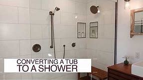 How to Convert a Tub Into a Shower - DIY Network