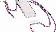 HoldingIT Clear Crossbody Phone Case for iPhone 11 with Detachable Lanyard, 2-in-1 Crossbody iPhone Cover with Drop Protection, Adjustable Rope