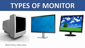 TYPES OF COMPUTER MONITOR || CRT, LCD, LED MONITORS || COMPUTER VIDEOS
