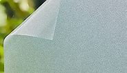 Window Privacy Film Frosted Glass Static Cling Window Film Non-Adhesive Frosted Window Film for Bathroom Home Office 17.5x118 Inches Pure