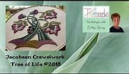Jacobean Crewelwork Tree of Life - Taster Clip