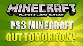 "Minecraft PS3" - Released Tomorrow & Official Trailer (NEW INFO!)