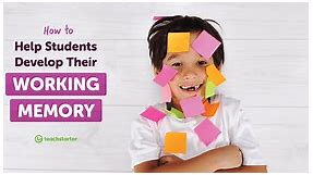 Working Memory in Kids (Printable Resources and Activities)