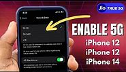 How to enable 5g network 😃 on iPhone 12 , iPhone 13 , iPhone 14 | techie vsk