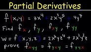 Partial Derivatives - Multivariable Calculus