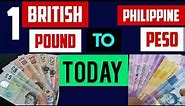 1 BRITISH POUND TO PHILIPPINE PESO EXCHANGE RATES TODAY 09 SEPTEMBER 2023 GBP PHP