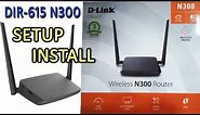 how to setup Dlink wireless router n300 DIR 615, Install of Internet and WIFI easily at home.