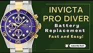 How to replace a battery on a Invicta Pro Diver | Invicta 1773