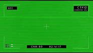 4k Green Screen CCTV Security Camera video overlay Smudges Grain Glitch | Snowman Digital