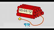 Countdown dynamite timer 5 MINUTES