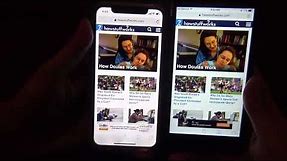 iPhone X vs 8 / 7 / 6 Plus Screen Size Video / app Comparison