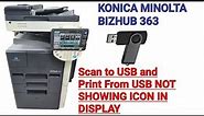 How to Enable Scan To USB in Konica Minolta Bizhub 363