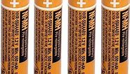 4 Pack HHR-55AAABU NI-MH AAA Rechargeable Battery for Panasonic, 1.2v 550mah Rechargeable AAA Batteries for Panasonic Cordless Phone Handset, Remote Controls, Electronics