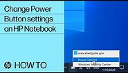 Change What Happens When You Press the Power Button on HP Notebooks | HP Notebooks | HP Support