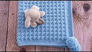 How to Crochet a Baby Blanket for Beginners (Super EASY & QUICK. Only 1 row to repeat)