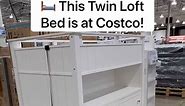 🛏 This Twin Loft Bed is at Costco! This loft bed is a great space saver with lots of storage! 81” W x 45.3” D x 61.2” H! It’s $899.99 at Costco! #loftbed #twinbed #costco #bedroomfurniture