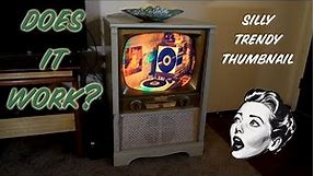 Vintage 50s Dumont Color TV Retrofit Project, Updated with modern electronics