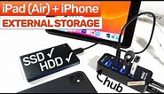 Hub for external storage on lightning iPads — Atolla Powered USB hub REVIEW