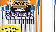 BIC Cristal Xtra Smooth Ballpoint Pen, Medium Point (1.0mm), Blue, 10-Count