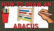 How to draw an abacus step by step