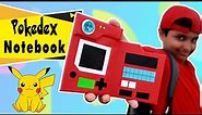 How to make Pokédex Notebook with Paper | Pokémon Diary DIY | Easy Paper Craft Back to School Idea