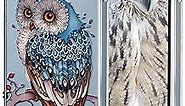 BEIMEITU for iPhone 14 Case Clear Owl Design, Transparent Girly Soft TPU Flexible Protective Cover Anti-Shock Cute Owl Case for iPhone 14 Girls Women Men 6.1"