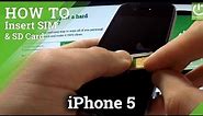 How to check the IMEI Number in APPLE iPhone 5 - Card Slot Method