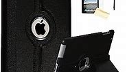 Case for Old iPad 2(2011)/iPad 3(2012)/ iPad 4(2012), JYtrend (R) Rotating Stand Smart Case Cover Magnetic Auto Wake Up/Sleep For A1395 A1396 A1397 A1403 A1416 A1430 A1458 A1459 A1460 (Black)