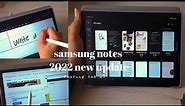 Samsung notes new update 2022 with samsung galaxy tab a7 android tablet (new features)