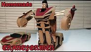 How to make transformer car robot from cardboard