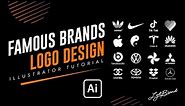 Famous Brands Logo Design | Adobe Illustrator