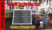 Super Simple! BougeRV 12v 20w Solar Panel Battery Charger Kit