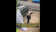 Crazy old lady rages at builders