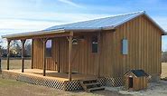 16' Portable Prebuilt Finished & Unfinished Cabins | Deer Creek Structures