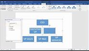 How to Create an Organization Chart in Word 2016