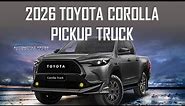 2026 TOYOTA COROLLA PICKUP TRUCK COMING? ENGINEER EXPLAINS HOW COROLLA CROSS BECOMES A TRUCK