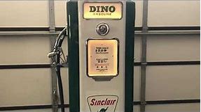 Wayne 70 vintage gas pump restored to Sinclair Dino Gasoline