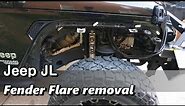 How to remove Jeep Wrangler JL Fender Flares
