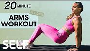 20-Minute Total Arms Workout - No Equipment With Warm Up at Home | Sweat with SELF