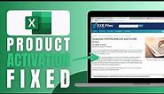 How To Fix "Product Activation Failed" in Microsoft Excel - Solved!