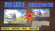 iPad Mini 6 vs iPhone 11 PRO max PUBG Test | Speed, Graphics, and Gameplay
