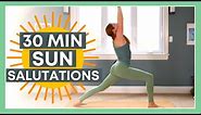 30 min Sun Salutations Yoga - Strength, Balance & Flexibility