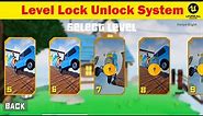 Unreal Engine 4/5 Level Lock System | Lock and Unlock Levels Maps