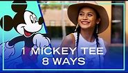 1 Mickey Tee, 8 Ways | Fashion by Disney Style