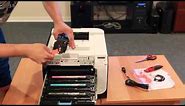 HP Pro 400 M451dn Color Laser Printer Unboxing & Setup