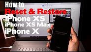How to Reset & Restore Apple iPhone XS, iPhone XS Max, & iPhone X - Factory Reset (Forgot Passcode)