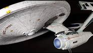Building Polar Lights USS Enterprise Refit (with battle damage)