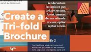 How to Create a Tri-Fold Brochure in Affinity Publisher | Free Brochure Template