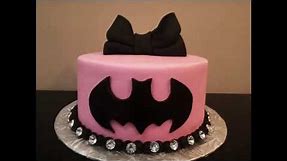 How to: Pink Batman Cake Tutorial